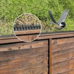 LIFCAUSAL Lot De 10 Pointes Répulsives Anti-oiseaux Pour Chat, Clôture, Mur, Garde-corps -Outil d'entretien du jardin Soldes 60093523 3