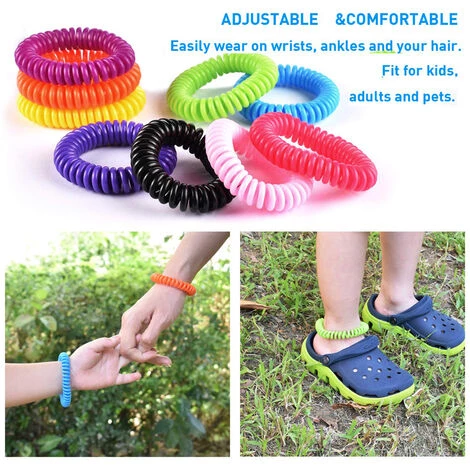 LIFCAUSAL Lot De 20 Bracelets Anti-moustiques Avec 4 Patchs – Bracelets étanches Pour Enfants Et Adultes, Refermables Sans Deet Naturel. 4 LIFCAUSAL Lot De 20 Bracelets Anti-moustiques Avec 4 Patchs – Bracelets étanches Pour Enfants Et Adultes, Refermables Sans Deet Naturel. – Image 2