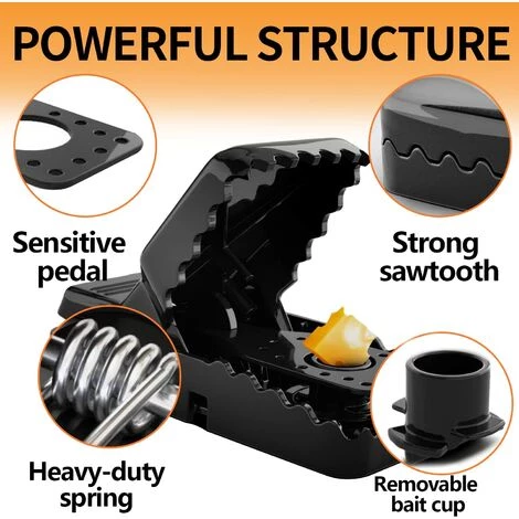MODOU Piège À Souris Lot De 6, Tapetteà Souris Réutilisables, Piege A Rat Qui Tuent Instantanément,Sûr Et Indolore, Tasse À Appâts Pour Rongeurs, Intérieur Et Extérieur, Facile À Nettoyer Et À Utiliser 5 MODOU Piège À Souris Lot De 6, Tapetteà Souris Réutilisables, Piege A Rat Qui Tuent Instantanément,Sûr Et Indolore, Tasse À Appâts Pour Rongeurs, Intérieur Et Extérieur, Facile À Nettoyer Et À Utiliser – Image 3