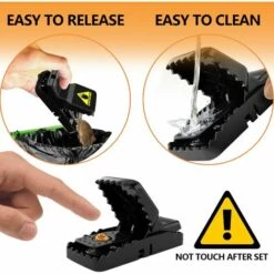 MODOU Piège À Souris Lot De 6, Tapetteà Souris Réutilisables, Piege A Rat Qui Tuent Instantanément,Sûr Et Indolore, Tasse À Appâts Pour Rongeurs, Intérieur Et Extérieur, Facile À Nettoyer Et À Utiliser 10 MODOU Piège À Souris Lot De 6, Tapetteà Souris Réutilisables, Piege A Rat Qui Tuent Instantanément,Sûr Et Indolore, Tasse À Appâts Pour Rongeurs, Intérieur Et Extérieur, Facile À Nettoyer Et À Utiliser -Outil d'entretien du jardin Soldes 60285643 4