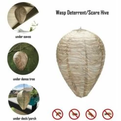 ILOVEMILAN 4 Pièces Nid De Guêpe Leurre écologique Suspendu Faux Nid De Guêpe Lanterne Piège -Outil d'entretien du jardin Soldes 60360617 5