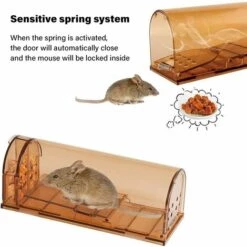 RHAFAYRE Piége é Souris Vivante Sans Cruauté - Ultrasensible - Facile é Utiliser - Pour Les Animaux Domestiques Et Les Enfants - Réutilisable -Outil d'entretien du jardin Soldes 60505361 3