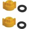 CYCLINGCOLORS 2x écrou De Buse 8mm Pulvérisateur Jardin Jaune Avec Joint Torique Caoutchouc Vis Embout à Visser -Outil d'entretien du jardin Soldes 60552125 1