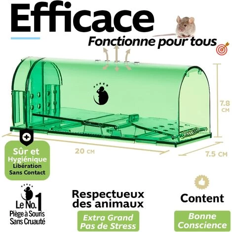 ZOLGINAH Motel Mouse Piège À Souris Vivante Sans Cruauté - Ultrasensible - Facile à Utiliser - Sûr Pour Les Animaux Domestiques Et Les Enfants - Réutilisable 4 ZOLGINAH Motel Mouse Piège À Souris Vivante Sans Cruauté - Ultrasensible - Facile à Utiliser - Sûr Pour Les Animaux Domestiques Et Les Enfants - Réutilisable – Image 2