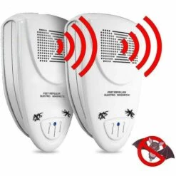 ILOVEMILAN Lot De 2 Répulsifs à Ultrasons Pour Chauves-souris – Débarrassez-vous Des Chauves-souris En 72 Heures EU PLUG