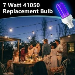 TANCYCO Lot De 2 Ampoules De Rechange Bug Zapper 41050 Pour DynaTrap DT1050 DT1100 DT1250, Lampe Anti-moustiques Ultraviolette 7 W, Lampe De Rechange Pour Piège 1/2 Acre -Outil d'entretien du jardin Soldes 61126305 4