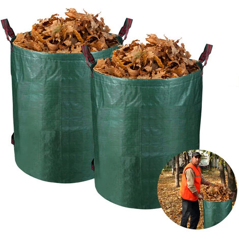 Randaco Sacs à Déchets De Jardin XXL Sacs à Gazon Conteneur à Gazon Sacs à Feuilles 272L Sacs à Déchets De Jardin Premium 2X - Vert 3 Randaco Sacs à Déchets De Jardin XXL Sacs à Gazon Conteneur à Gazon Sacs à Feuilles 272L Sacs à Déchets De Jardin Premium 2X - Vert