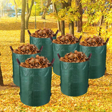 Randaco Sacs à Déchets De Jardin XXL Sacs à Gazon Conteneur à Gazon Sacs à Feuilles 272L Sacs à Déchets De Jardin Premium 2X - Vert 4 Randaco Sacs à Déchets De Jardin XXL Sacs à Gazon Conteneur à Gazon Sacs à Feuilles 272L Sacs à Déchets De Jardin Premium 2X - Vert – Image 2