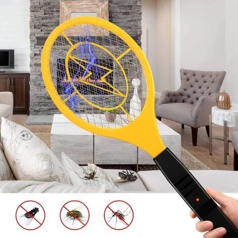 PESCE Raquette Anti Moustique Electrique Avec AA Batterie, Raquette Electrique 4000 Voltavec Pour Débarrasser Des Moustiques Et Autres Insectes, 3 Couches Protection En Maille, Jaune 7 PESCE Raquette Anti Moustique Electrique Avec AA Batterie, Raquette Electrique 4000 Voltavec Pour Débarrasser Des Moustiques Et Autres Insectes, 3 Couches Protection En Maille, Jaune – Image 5