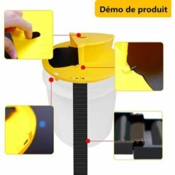 HIASDFLS Piege A Souris Rat Seau Slide Bucket Lid Mouse Trap Attrape Flip Bucket Lid Tapetteà Compatible Balance Indoor And Outdoor Auto Reset Mouse Trappe (Entrez À Une Extrémité) -Outil d'entretien du jardin Soldes 61242122 3