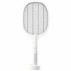 DECKON Night Cat Raquette Anti-moustiques Électrique 3000V Raquette Moustiques Mouches Insectes Tapette Tue Mouches Électrique Rechargeable Par USB