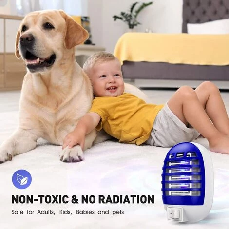 Cisea Moustique Tueur Lampe Lot De 4,UV Lampe Anti Moustique,Tueur D'Insectes Electrique,Destructeur De Mouches Intérieur,Non Toxique Piège à Mouches Efficace,Exterminer Les Insectes,Pour Cuisine/Chambre 5 Cisea Moustique Tueur Lampe Lot De 4,UV Lampe Anti Moustique,Tueur D'Insectes Electrique,Destructeur De Mouches Intérieur,Non Toxique Piège à Mouches Efficace,Exterminer Les Insectes,Pour Cuisine/Chambre – Image 3