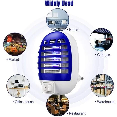 Cisea Moustique Tueur Lampe Lot De 4,UV Lampe Anti Moustique,Tueur D'Insectes Electrique,Destructeur De Mouches Intérieur,Non Toxique Piège à Mouches Efficace,Exterminer Les Insectes,Pour Cuisine/Chambre 7 Cisea Moustique Tueur Lampe Lot De 4,UV Lampe Anti Moustique,Tueur D'Insectes Electrique,Destructeur De Mouches Intérieur,Non Toxique Piège à Mouches Efficace,Exterminer Les Insectes,Pour Cuisine/Chambre – Image 5