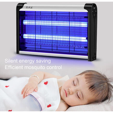 TANCYCO Bug Zapper Électrique Intérieur Insectes Pest Killer Mur Monté Fly Killer LED Lampe Lumière Fly Trap (40W) 6 TANCYCO Bug Zapper Électrique Intérieur Insectes Pest Killer Mur Monté Fly Killer LED Lampe Lumière Fly Trap (40W) – Image 4