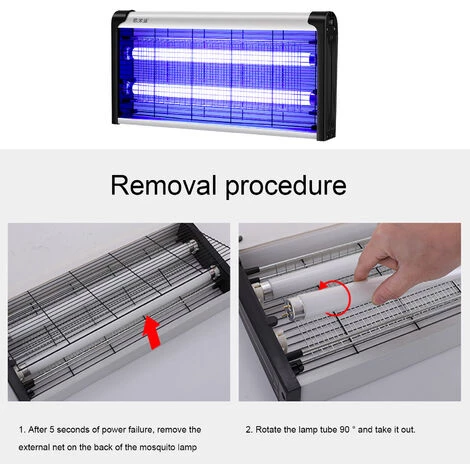 TANCYCO Bug Zapper Électrique Intérieur Insectes Pest Killer Mur Monté Fly Killer LED Lampe Lumière Fly Trap (40W) 7 TANCYCO Bug Zapper Électrique Intérieur Insectes Pest Killer Mur Monté Fly Killer LED Lampe Lumière Fly Trap (40W) – Image 5