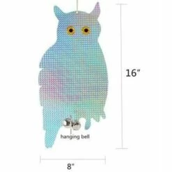 Deckon Répulsif Pigeon, 2 Pièces Hibou Réfléchissant, Hibou Anti Pigeons, Répulsif Oiseaux, Effaroucheur Oiseaux Réfléchissant -Outil d'entretien du jardin Soldes 63568680 4