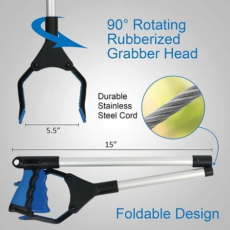 RHAFAYRE Outils De Ramassage, 82cm Pince De Préhension Pour Personnes Agées, Extra-Long, Léger Et Pratique, Pour Prise De La Corbeille, Ramassage Des Déchets, Déchets De Jardin 7 RHAFAYRE Outils De Ramassage, 82cm Pince De Préhension Pour Personnes Agées, Extra-Long, Léger Et Pratique, Pour Prise De La Corbeille, Ramassage Des Déchets, Déchets De Jardin – Image 5