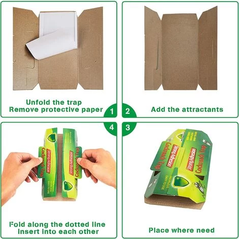 PERLE RARE Piege Cafard 20 Pièces Produit Anti Cafards Puissant Piege A Blatte Cafard Professionnel Collant Piège à Cafards Anti Blattes Et Cafards 4 PERLE RARE Piege Cafard 20 Pièces Produit Anti Cafards Puissant Piege A Blatte Cafard Professionnel Collant Piège à Cafards Anti Blattes Et Cafards – Image 2