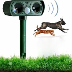 JUNJUN-Repousseur D'animaux à Ultrasons, Repousseur Solaire D'animaux D'extérieur Chien, Chat, écureuil, Raton Laveur, Lapin, Renard Ordinaire. 10 JUNJUN-Repousseur D'animaux à Ultrasons, Repousseur Solaire D'animaux D'extérieur Chien, Chat, écureuil, Raton Laveur, Lapin, Renard Ordinaire. -Outil d'entretien du jardin Soldes 64191491 4