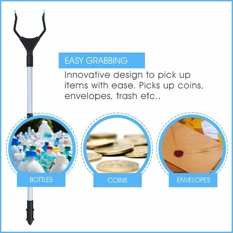 HAZEL Outil De Préhension, Machoire Large, Pliable, Cable En Acier, Avec 150 Points De Préhension Pour Une Prise Ferme, 32" Avec Aimant, 6 HAZEL Outil De Préhension, Machoire Large, Pliable, Cable En Acier, Avec 150 Points De Préhension Pour Une Prise Ferme, 32" Avec Aimant, – Image 4