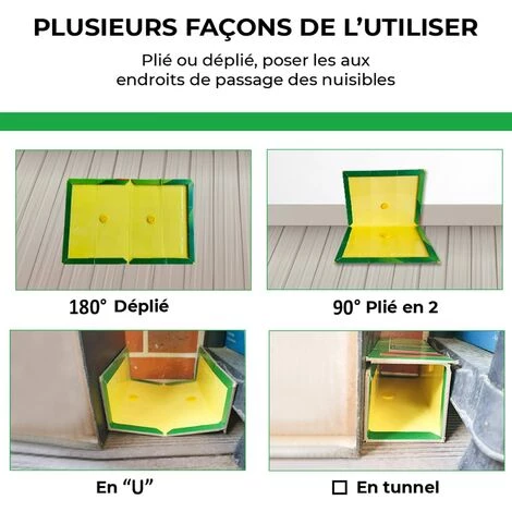 BENOBBY KIDS Piège à Souris, Piège à Rats Efficace, Attrape Souris - 10 Plaques De Glu Collante - Vert, Grande Taille 21 X 32 Cm - Pour La Maison Et Le Jardin 6 BENOBBY KIDS Piège à Souris, Piège à Rats Efficace, Attrape Souris - 10 Plaques De Glu Collante - Vert, Grande Taille 21 X 32 Cm - Pour La Maison Et Le Jardin – Image 4