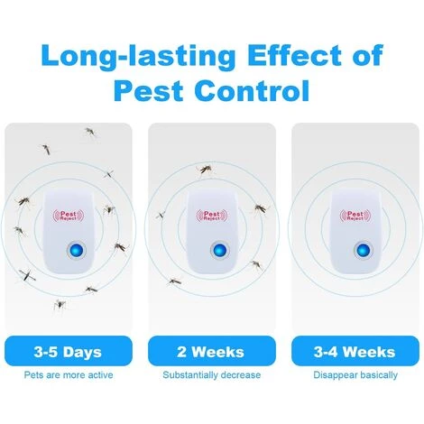 BENOBBY KIDS Répulsifs Antiparasitaires Intérieur, Répulsif à Ultrasons Pour Souris - Antiparasitaire Pour Rongeurs, Araignées, Fourmis, Insectes - Répulsif Contre Les Moustiques, Lot De 6 7 BENOBBY KIDS Répulsifs Antiparasitaires Intérieur, Répulsif à Ultrasons Pour Souris - Antiparasitaire Pour Rongeurs, Araignées, Fourmis, Insectes - Répulsif Contre Les Moustiques, Lot De 6 – Image 5