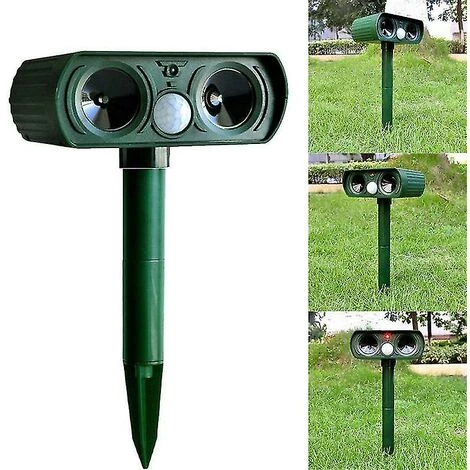 BDD 2pcs Solaire Répulsif Chat Répulsif Effaroucheur Double Ultra Dissuasif Jardin Animal Chaser 5 BDD 2pcs Solaire Répulsif Chat Répulsif Effaroucheur Double Ultra Dissuasif Jardin Animal Chaser – Image 3