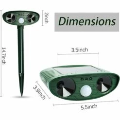 OSQI Répulsif à Ultrasons Pour Chat Et Chien 10 OSQI Répulsif à Ultrasons Pour Chat Et Chien -Outil d'entretien du jardin Soldes 65503441 4