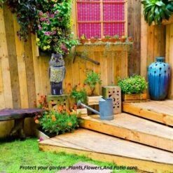 OSQI Effaroucheurs D'oiseaux De 38 Cm Pour Jardins, Leurre De Hibou Avec Tête Rotative, Leurre De Chouette De Jardin Réaliste Pour Effrayer Les Oiseaux -Outil d'entretien du jardin Soldes 65503673 3