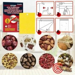 DONTODENT 8 Pièges à Mites Alimentaires - Anti Mite Alimentaire - Produit Puissant Piège Collant Pour Cuisine Et Placard - Piège à Phéromones Efficace Non Toxique -Outil d'entretien du jardin Soldes 65727953 3