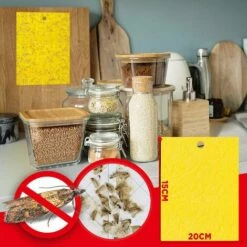 DONTODENT 8 Pièges à Mites Alimentaires - Anti Mite Alimentaire - Produit Puissant Piège Collant Pour Cuisine Et Placard - Piège à Phéromones Efficace Non Toxique -Outil d'entretien du jardin Soldes 65727953 4