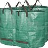 LINKLIFE™ 3X Sacs De Jardin PROFESSIONNAL 300L Indéchirables -Outil d'entretien du jardin Soldes 65848825 1
