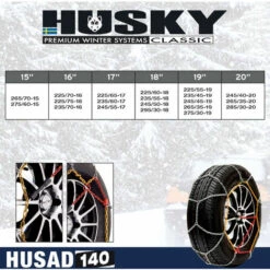 SUMEX Chaines Neige Manuelle 9mm HUSKY ADVANCE Taille 140 -Outil d'entretien du jardin Soldes 66154746 4