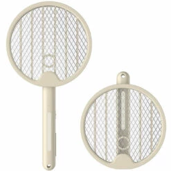 THSINDE Raquette électrique Rechargeable USB, Tueur De Moustiques électrique Pliable, Pagaie électrique Avec Maille Triple Couche, Répulsif électrique Contre Les Moustiques Pour L'extérieur Et L'intérieur