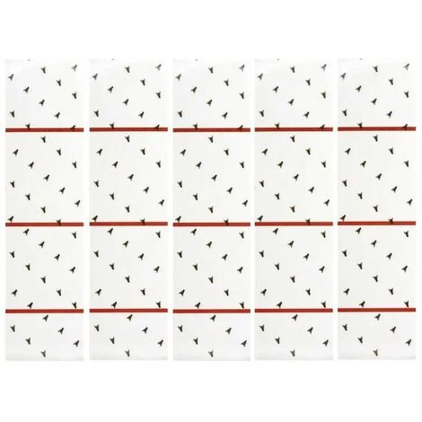 CYCLINGCOLORS 5x Papier Tue Mouche Autocollant 80x320mm Feuille Adhésif Insecte Rampant Répulsif Piège Attrape 3 CYCLINGCOLORS 5x Papier Tue Mouche Autocollant 80x320mm Feuille Adhésif Insecte Rampant Répulsif Piège Attrape