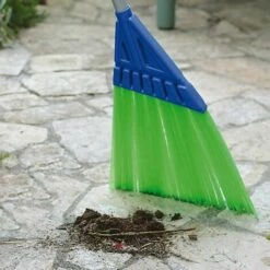 TERRE JARDIN Balai De Cantonnier Vert -Outil d'entretien du jardin Soldes 8373 3