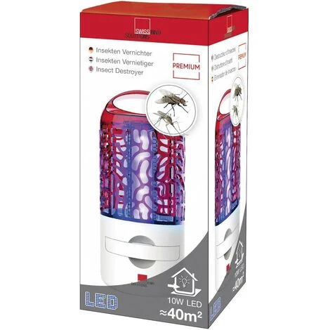 Destructeur Dinsectes UV 10 W Swissinno 1 245 001 (Ø X H) 115 Mm X 260 Mm Blanc, Rouge 1 Pc(s) 5 Destructeur Dinsectes UV 10 W Swissinno 1 245 001 (Ø X H) 115 Mm X 260 Mm Blanc, Rouge 1 Pc(s) – Image 3