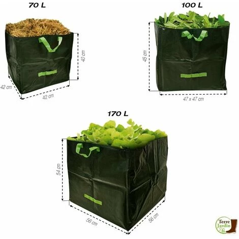 TERRE JARDIN Sac De Jardin Carré - Lot De 3 4 TERRE JARDIN Sac De Jardin Carré - Lot De 3 – Image 2