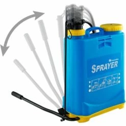 TECTAKE Pulvérisateur De Jardin à Pression Pulvérisateur à Dos 16 Litres En Plastique - Bleu -Outil d'entretien du jardin Soldes 8848061 3