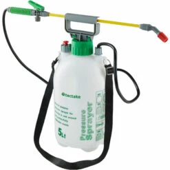 TECTAKE Pulvérisateur De Jardin, Pulvérisateur à Pression Capacité 5 L - Blanc -Outil d'entretien du jardin Soldes 8848062 5