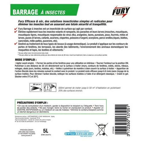 FURY - Insecticide 5 L 4 FURY - Insecticide 5 L – Image 2